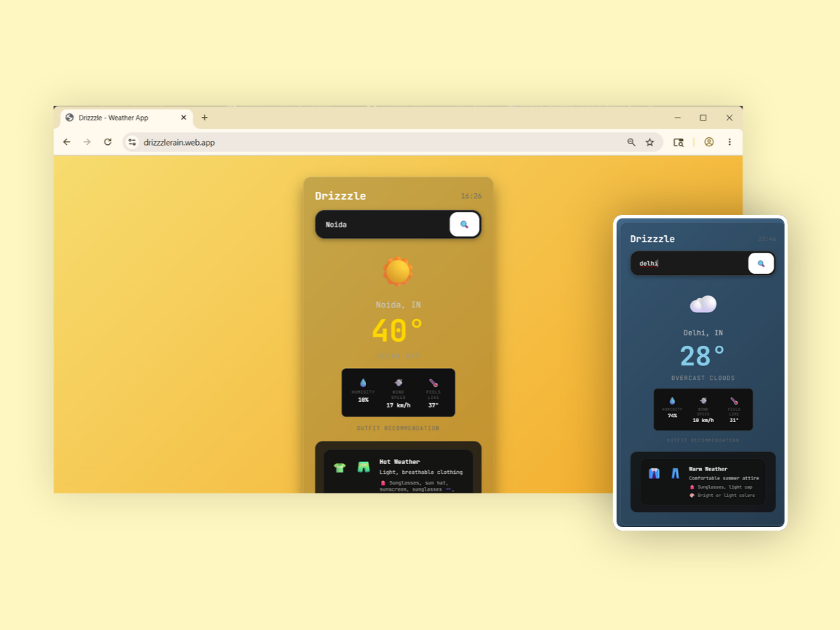 Drizzzle Mockup